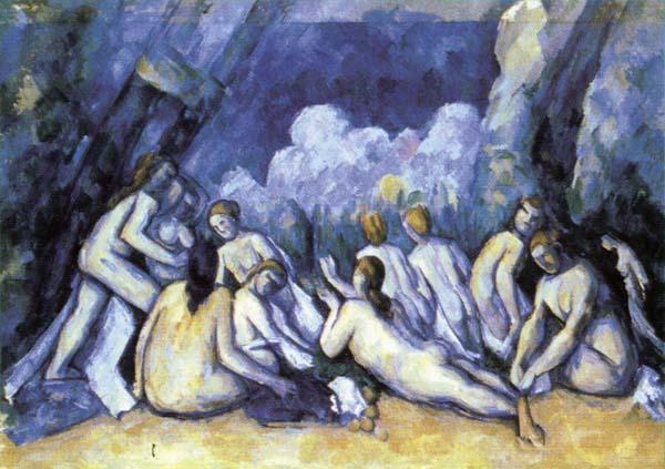 Paul Cezanne Les Grandes Baigneuses oil painting image